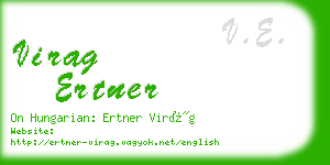 virag ertner business card